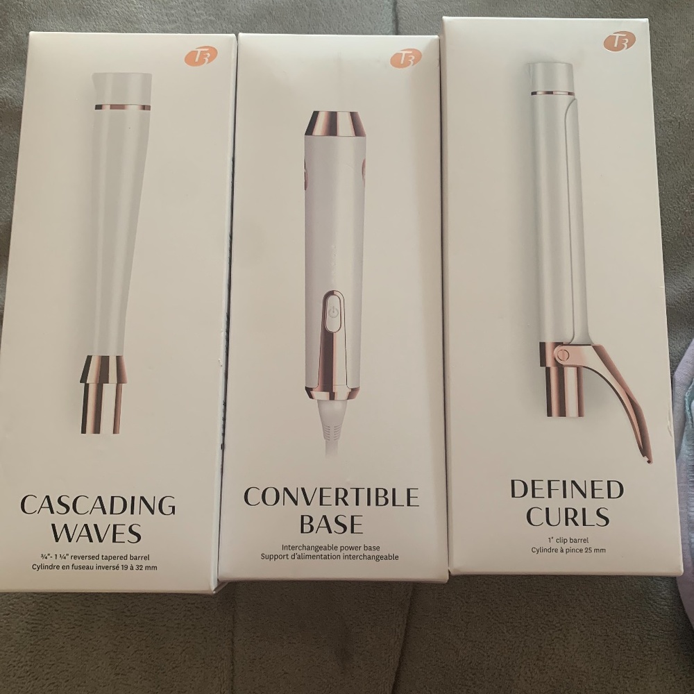 T3 Curling Iron, wand  and barrels